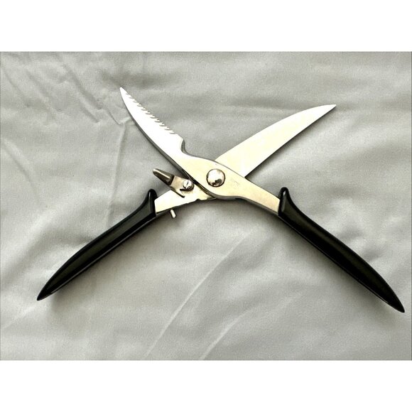 Zwei Ochsen Model 1245 Locking Poultry Shears Scissors with Spring Excellent - Picture 4 of 6